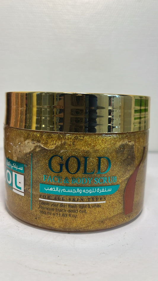 cool gold face body scrub 350ml-11.83oz