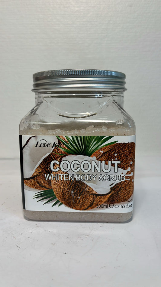 love jojo coconut whiten body scrub 500ml