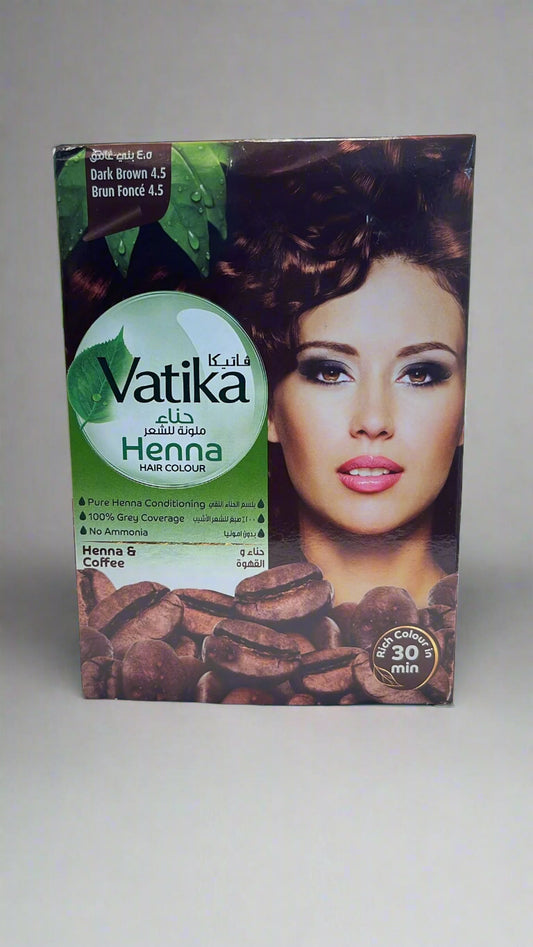 vatika henna hair colour dark brown 4.5